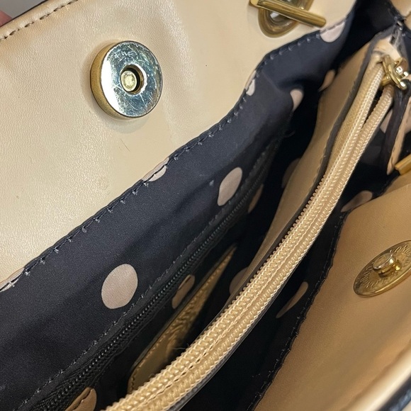 Anne Klein Black and Tan purse with straps PRELOVED see photos - Picture 12 of 13